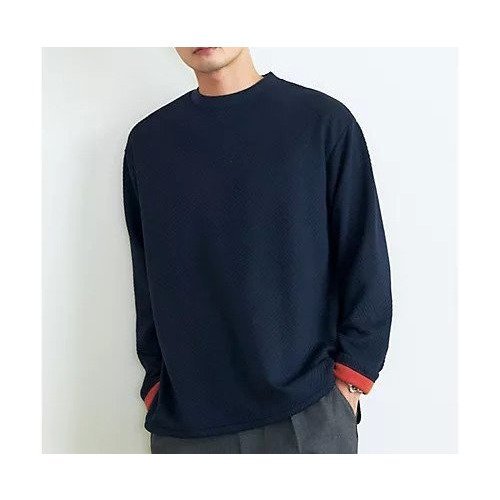 【ザ ショップ ティーケー/THE SHOP TK / MEN】のふくれキルトフリースプルオーバー 人気、トレンドファッション・服の通販 founy(ファニー) 　ファッション　Fashion　メンズファッション　MEN　トップス・カットソー　Tops/Tshirt/Men　カットソー　Cut And Sew　キルト　Quilt　シンプル　Simple　スマート　Smart　ボンディング　Bonding　冬　Winter　無地　Plain Color　 other-1|ID: prp329100004197764 ipo3291000000029078520