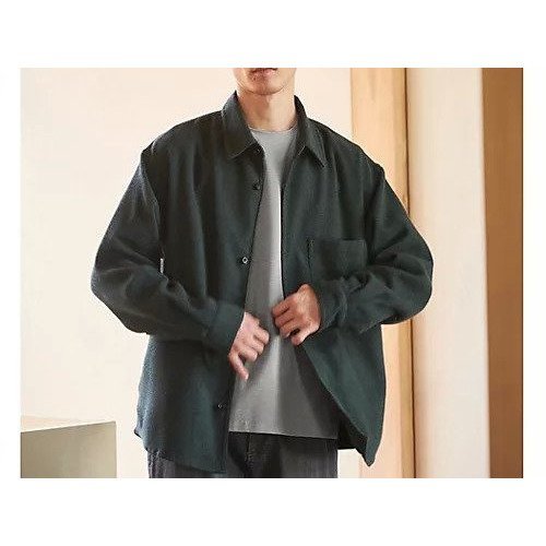 【グリーンレーベルリラクシング/green label relaxing / UNITED ARROWS / MEN】のツイードライク CPOシャツ シャツ羽織 インテリア・キッズ・メンズ・レディースファッション・服の通販 founy(ファニー) 　ファッション　Fashion　メンズファッション　MEN　インナー　Inner　スウェット　Sweat　タートルネック　Turtleneck　チェスターコート　Chester Coat　ツイード　Tweed　ポケット　Pocket　羽織　Haori　A/W・秋冬　Aw・Autumn/Winter・Fw・Fall-Winter　おすすめ　Recommend　DK.GRAY|ID: prp329100004197767 ipo3291000000029078544