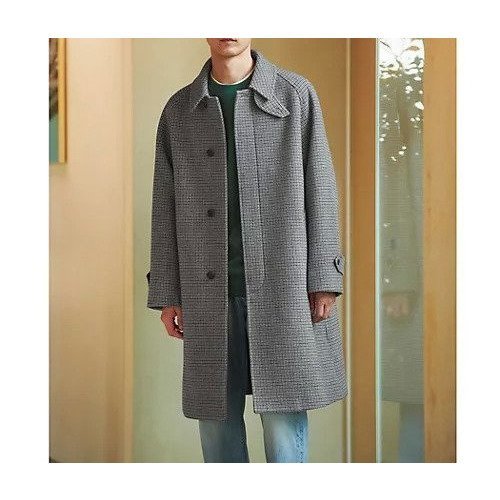 【グリーンレーベルリラクシング/green label relaxing / UNITED ARROWS / MEN】のSENTDALE WOOL ステンカラーコート インテリア・キッズ・メンズ・レディースファッション・服の通販 founy(ファニー) 　ファッション　Fashion　メンズファッション　MEN　スウェット　Sweat　スリーブ　Sleeve　フロント　Front　ヘリンボーン　Herringbone　ポケット　Pocket　メルトン　Melton　おすすめ　Recommend　その他1|ID: prp329100004197770 ipo3291000000029078566