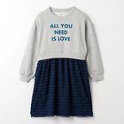 【グリーンレーベルリラクシング/green label relaxing / UNITED ARROWS / KIDS】のTJ フロッキープリント ドッキングワンピース / キッズ 100cm-130cm 人気、トレンドファッション・服の通販 founy(ファニー) ファッション Fashion キッズファッション KIDS ワンピース Dress/Kids トレーナー Trainer ドッキング Docking フリル Frills 別注 Special Order thumbnail MD.GRAY|ID: prp329100004197783 ipo3291000000029078649