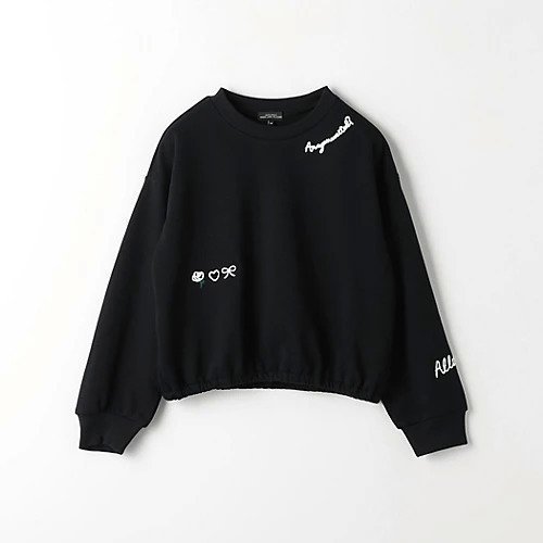 【グリーンレーベルリラクシング/green label relaxing / UNITED ARROWS / KIDS】のTJ フラワー EMB 裏毛プルオーバー / スウェット / キッズ 100cm-130cm インテリア・キッズ・メンズ・レディースファッション・服の通販 founy(ファニー) 　ファッション　Fashion　キッズファッション　KIDS　トップス・カットソー　Tops/Tees/Kids　キュロット　Culottes　ショート　Short　スウェット　Sweat　トレーナー　Trainer　ハンド　Hand　フラワー　Flower　おすすめ　Recommend　BLACK|ID: prp329100004197787 ipo3291000000029078671