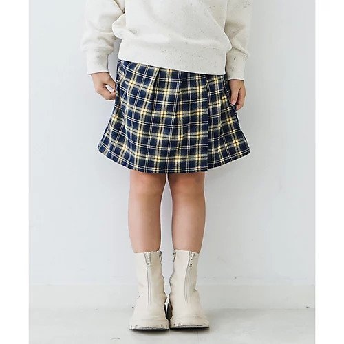 【ザ ショップ ティーケー/THE SHOP TK / KIDS】の【100-150】チェックラップスカート 人気、トレンドファッション・服の通販 founy(ファニー) 　ファッション　Fashion　キッズファッション　KIDS　おすすめ　Recommend　インナー　Inner　ギャザー　Gather　チェック　Check　トレンド　Trend　ポケット　Pocket　ラップ　Wrap　 other-1|ID: prp329100004197803 ipo3291000000029193938