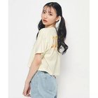 【ピンク ラテ/PINK-latte / KIDS】の【130cmあり】ゆるっとシルエット バックカレッジロゴTシャツ イエロー|ID: prp329100004197812 ipo3291000000029141995