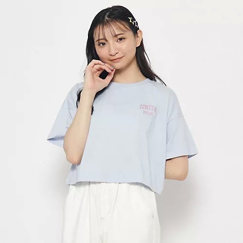 【ピンク ラテ/PINK-latte / KIDS】の【130cmあり】ゆるっとシルエット バックカレッジロゴTシャツ 人気、トレンドファッション・服の通販 founy(ファニー) 　ファッション　Fashion　キッズファッション　KIDS　シンプル　Simple　 other-1|ID: prp329100004197812 ipo3291000000029399631