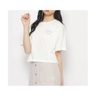 【ピンク ラテ/PINK-latte / KIDS】の【130cmあり】ゆるっとシルエット バックカレッジロゴTシャツ オフホワイト|ID: prp329100004197812 ipo3291000000029526012