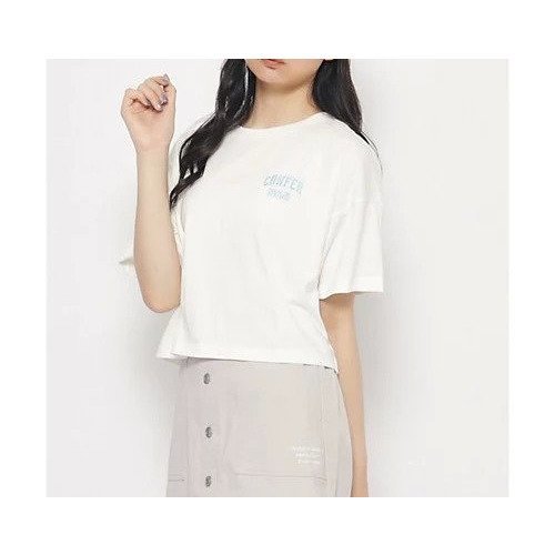 【ピンク ラテ/PINK-latte / KIDS】の【130cmあり】ゆるっとシルエット バックカレッジロゴTシャツ インテリア・キッズ・メンズ・レディースファッション・服の通販 founy(ファニー) 　ファッション　Fashion　キッズファッション　KIDS　シンプル　Simple　オフホワイト|ID: prp329100004197812 ipo3291000000029526012