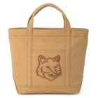 【メゾン キツネ/MAISON KITSUNE】のFOX HEAD SMALL TOTE 人気、トレンドファッション・服の通販 founy(ファニー) ファッション Fashion レディースファッション WOMEN バッグ Bag 2024年 2024 2024-2025秋冬・A/W Aw/Autumn/Winter/Fw/Fall/2024-2025 キャンバス Canvas ショルダー Shoulder トレンド Trend ハンド Hand フォックス Fox フロント Front ポケット Pocket モダン Modern thumbnail CHESNUT|ID: prp329100004199409 ipo3291000000029093443