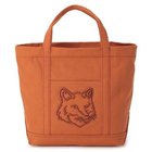 【メゾン キツネ/MAISON KITSUNE】のFOX HEAD SMALL TOTE FAWN BROWN|ID:prp329100004199409