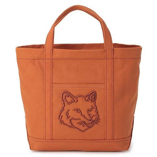 【メゾン キツネ/MAISON KITSUNE】のFOX HEAD SMALL TOTE インテリア・キッズ・メンズ・レディースファッション・服の通販 founy(ファニー) 　ファッション　Fashion　レディースファッション　WOMEN　バッグ　Bag　2024年　2024　2024-2025秋冬・A/W　Aw/Autumn/Winter/Fw/Fall/2024-2025　キャンバス　Canvas　ショルダー　Shoulder　トレンド　Trend　ハンド　Hand　フォックス　Fox　フロント　Front　ポケット　Pocket　モダン　Modern　FAWN BROWN|ID: prp329100004199409 ipo3291000000029093444