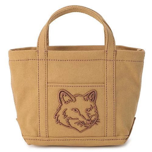 【メゾン キツネ/MAISON KITSUNE】のFOX HEAD MINI TOTE インテリア・キッズ・メンズ・レディースファッション・服の通販 founy(ファニー) https://founy.com/ ファッション Fashion レディースファッション WOMEN バッグ Bag 2024年 2024 2024-2025秋冬・A/W Aw/Autumn/Winter/Fw/Fall/2024-2025 コンパクト Compact フォックス Fox フロント Front ポケット Pocket モダン Modern |ID: prp329100004199411 ipo3291000000029093446