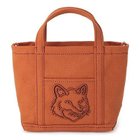 【メゾン キツネ/MAISON KITSUNE】のFOX HEAD MINI TOTE FAWN BROWN|ID:prp329100004199411