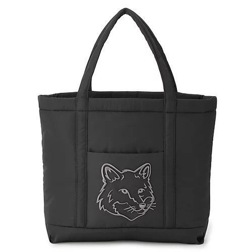 【メゾン キツネ/MAISON KITSUNE】のFOX HEAD PUFFER MEDIUM TOTE インテリア・キッズ・メンズ・レディースファッション・服の通販 founy(ファニー) https://founy.com/ ファッション Fashion レディースファッション WOMEN バッグ Bag 2024年 2024 2024-2025秋冬・A/W Aw/Autumn/Winter/Fw/Fall/2024-2025 ジップ Zip フォックス Fox フロント Front ポケット Pocket |ID: prp329100004199424 ipo3291000000029093511