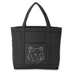 【メゾン キツネ/MAISON KITSUNE】のFOX HEAD PUFFER MEDIUM TOTE 人気、トレンドファッション・服の通販 founy(ファニー) ファッション Fashion レディースファッション WOMEN バッグ Bag 2024年 2024 2024-2025秋冬・A/W Aw/Autumn/Winter/Fw/Fall/2024-2025 ジップ Zip フォックス Fox フロント Front ポケット Pocket thumbnail BLACK|ID: prp329100004199424 ipo3291000000029093512