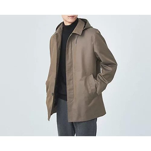 【グリーンレーベルリラクシング/green label relaxing / UNITED ARROWS / MEN】のTAION フード バルカラーコート -撥水- 人気、トレンドファッション・服の通販 founy(ファニー) 　ファッション　Fashion　メンズファッション　MEN　カーゴパンツ　Cargo Pants　ジャケット　Jacket　タートルネック　Turtleneck　ダウン　Down　デニム　Denim　ドッキング　Docking　ベスト　Vest　ミドル　Middle　ライナー　Liner　おすすめ　Recommend　 other-1|ID: prp329100004199596 ipo3291000000029094179