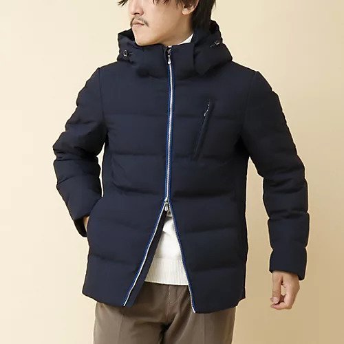 【シュテットシュタイン/Stutostein / MEN】の【河田フェザー】撥水ストレッチダウンジャケット 24AW インテリア・キッズ・メンズ・レディースファッション・服の通販 founy(ファニー) 　ファッション　Fashion　メンズファッション　MEN　2024年　2024　2024-2025秋冬・A/W　Aw/Autumn/Winter/Fw/Fall/2024-2025　ゴルフ　Golf　スタイリッシュ　Stylish　ストレッチ　Stretch　スラックス　Slacks　ダウン　Down　切替　Switching　軽量　Lightweight　ビジネス 仕事 通勤　Business　ネイビー|ID: prp329100004199598 ipo3291000000029094191