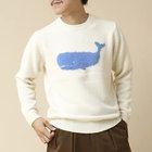 【ノーリーズ グッドマン/NOLLEY'S goodman / MEN】のクジラインターシャ クルーネックニット 人気、トレンドファッション・服の通販 founy(ファニー) ファッション Fashion メンズファッション MEN おすすめ Recommend ギフト プレゼント Gift Present シンプル Simple デニム Denim フロント Front ミドル Middle 冬 Winter 定番 Standard thumbnail アイボリー|ID: prp329100004201168 ipo3291000000029105979