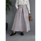 【スタイルデリ/STYLE DELI】の【LUXE】微光沢ジャガードマキシ丈タックスカート/90cm グレー|ID: prp329100004204081 ipo3291000000030965488