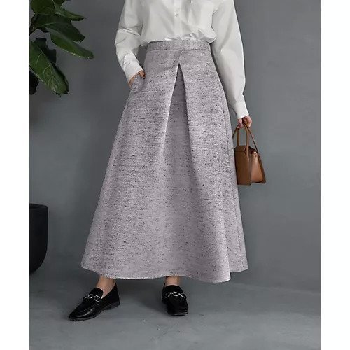 【スタイルデリ/STYLE DELI】の【LUXE】微光沢ジャガードマキシ丈タックスカート/90cm 人気、トレンドファッション・服の通販 founy(ファニー) 　ファッション　Fashion　レディースファッション　Fashion for Women　スカート　Skirts　シンプル　Simple, Minimal　スニーカー　Sneakers, Trainers　ダウン　Down, Puffer　パーカー　Hoodie, Parka　フォルム　Silhouette, Form　夏　Summer　 other-1|ID: prp329100004204081 ipo3291000000034504767