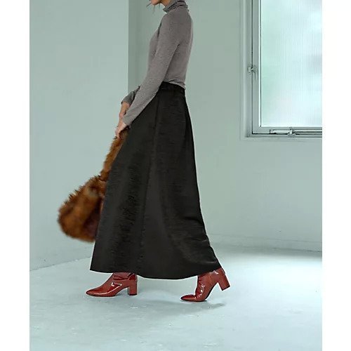 【スタイルデリ/STYLE DELI】の【LUXE】微光沢ジャガードマキシ丈タックスカート/90cm 人気、トレンドファッション・服の通販 founy(ファニー) 　ファッション　Fashion　レディースファッション　Fashion for Women　スカート　Skirts　シンプル　Simple, Minimal　スニーカー　Sneakers, Trainers　ダウン　Down, Puffer　パーカー　Hoodie, Parka　フォルム　Silhouette, Form　夏　Summer　other-3|ID: prp329100004204081 ipo3291000000034504772