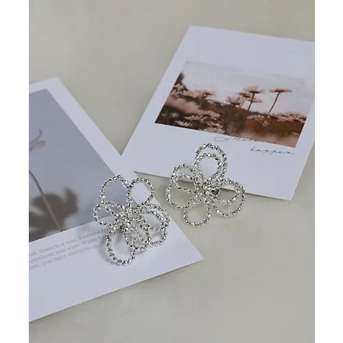 【コレカラ/collecala】のビーズフラワーピアス インテリア・キッズ・メンズ・レディースファッション・服の通販 founy(ファニー) ファッション Fashion レディースファッション Fashion for Women おすすめ Recommended / Our Picks オケージョン Occasion Wear シルバー|ID: prp329100004208908 ipo3291000000029180849