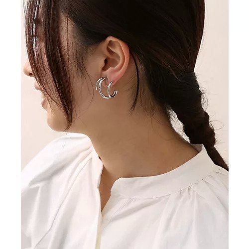 【コレカラ/collecala】の[stainless]ステンレス・3連デザインイヤリング〈金属アレルギー対応〉 人気、トレンドファッション・服の通販 founy(ファニー) 　ファッション　Fashion　レディースファッション　Fashion for Women　ジュエリー　Jewelry　ファッションリング　Fashion Rings　イヤリング・フープ・ドロップタイプ　Hoop, Drop & Clip Earrings　アクセサリー　Fashion Accessories　イヤリング　Earrings　フィット　Fit, Slim Fit　フォルム　Silhouette, Form　結婚式　Wedding　other-2|ID: prp329100004208918 ipo3291000000031284895