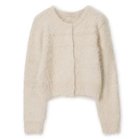 【アモーメント/AMOMENTO】のSHAGGY KNIT CARDIGAN IVORY|ID:prp329100004210277