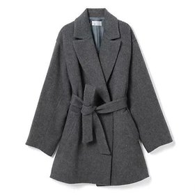 【エムセブンデイズ/M7days】 ベルト付きショートコート人気、トレンドファッション・服の通販 founy(ファニー) ファッション Fashion レディースファッション WOMEN アウター Coat Outerwear コート Coats ベルト Belts ショート Short バランス Balance ボックス Box ボトム Bottom |ID:prp329100004210367