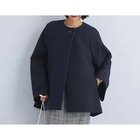 【グリーンレーベル リラクシング / ユナイテッドアローズ/green label relaxing / UNITED ARROWS】のケープスリーブ ノーカラー コート 人気、トレンドファッション・服の通販 founy(ファニー) ファッション Fashion レディースファッション WOMEN アウター Coat Outerwear コート Coats ウェーブ Wave 秋 Autumn/Fall シンプル Simple ジャージー Jersey スリーブ Sleeve タイトスカート Tight Skirt ハイネック High Neck フェミニン Feminine ミドル Middle おすすめ Recommend エレガント 上品 Elegant ビジネス 仕事 通勤 Business thumbnail NAVY|ID: prp329100004210368 ipo3291000000029192971