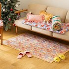 【ローラアシュレイホーム/LAURA ASHLEY HOME / GOODS】のブリガム パッチワーク柄/カームスデン ポピー柄 洗いキルト マルチカバー 100 135 ブルーグリーン|ID: prp329100004210391 ipo3291000000029598596