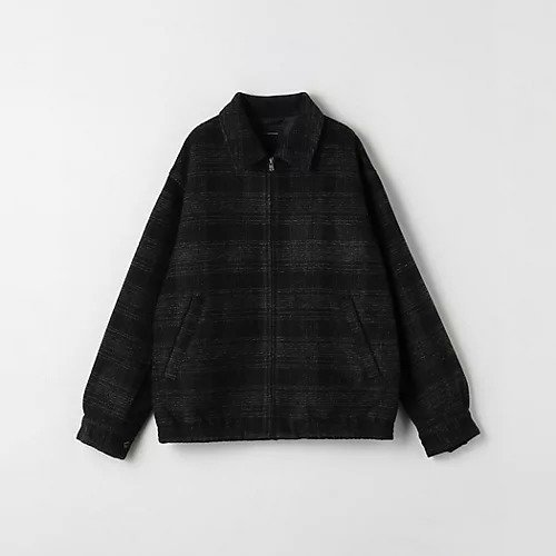 【グリーンレーベルリラクシング/green label relaxing / UNITED ARROWS / MEN】のT/W スライバー ブルゾン インテリア・キッズ・メンズ・レディースファッション・服の通販 founy(ファニー) 　ファッション　Fashion　メンズファッション　MEN　アクリル　Acrylic　インナー　Inner　キャップ　Cap　シャーリング　Shirring　ショート　Short　スウェット　Sweat　スニーカー　Sneakers　チェック　Check　フロント　Front　ブルゾン　Blouson　無地　Plain Color　リラックス　Relax　ワイド　Wide　A/W・秋冬　Aw・Autumn/Winter・Fw・Fall-Winter　おすすめ　Recommend　BLACK|ID: prp329100004210439 ipo3291000000029193561