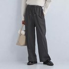 【グリーンレーベル リラクシング / ユナイテッドアローズ/green label relaxing / UNITED ARROWS】のラメ ストライプ ドロスト パンツ DK.GRAY|ID:prp329100004211805