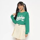 【ピンク ラテ/PINK-latte / KIDS】の【130cmあり】カレッジロゴロングTシャツ グリーン|ID: prp329100004211889 ipo3291000000029490249