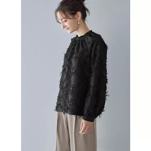 【スタイルデリ/STYLE DELI】の柄状ディコラティブフリンジブラウス 人気、トレンドファッション・服の通販 founy(ファニー) 　ファッション　Fashion　レディースファッション　WOMEN　トップス・カットソー　Tops/Tshirt　シャツ/ブラウス　Shirts/Blouses　インナー　Inner　カーゴパンツ　Cargo Pants　カーディガン　Cardigan　ジャケット　Jacket　スタンド　Stand　とろみ　Thickness　デニム　Denim　ドレープ　Drape　定番　Standard　バランス　Balance　フリンジ　Fringe　ブルゾン　Blouson　ポケット　Pocket　防寒　Cold Protection　メッシュ　Mesh　モコモコ　Fluffy　夏　Summer　other-3|ID: prp329100004214048 ipo3291000000031284585