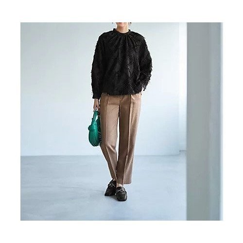 【スタイルデリ/STYLE DELI】の柄状ディコラティブフリンジブラウス 人気、トレンドファッション・服の通販 founy(ファニー) 　ファッション　Fashion　レディースファッション　Fashion for Women　トップス・カットソー　Cut & Sew Tops　シャツ・ブラウス・オフィスカジュアル　Elegant Blouses & Button-Ups　インナー　Innerwear　カーゴパンツ　Cargo Pants, Utility Pants　カーディガン　Cardigan, Knitwear　ジャケット　Jacket, Outerwear　スタンド　Stand Collar, Upright Stand　とろみ　Fluid, Flowy Fabric　デニム　Denim, Jeans Material　ドレープ　Drape, Draping Fabric　定番　Standard, Basic Item　バランス　Balance, Style Balance　フリンジ　Fringe, Tassel　ブルゾン　Blouson, Bomber Jacket　ポケット　Pocket, Pocket Detail　防寒　Cold Protection, Winter-Ready　メッシュ　Mesh, Net Fabric　モコモコ　Fuzzy, Fluffy　夏　Summer　other-2|ID: prp329100004214048 ipo3291000000035914727