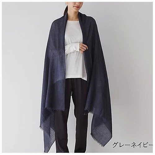 【ドレスハーセルフ/DRESS HERSELF】のストール/カシミヤ インテリア・キッズ・メンズ・レディースファッション・服の通販 founy(ファニー) 　ファッション　Fashion　レディースファッション　WOMEN　カシミヤ　Cashmere　シンプル　Simple　ストール　Stall　チェック　Check　冬　Winter　夏　Summer　グレーネイビー|ID: prp329100004214060 ipo3291000000029225516