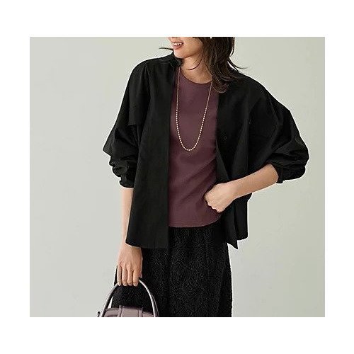 【スタイルデリ/STYLE DELI】の前を重ねたドルマンシャツ型プルオーバー 人気、トレンドファッション・服の通販 founy(ファニー) 　ファッション　Fashion　レディースファッション　Fashion for Women　トップス・カットソー　Cut & Sew Tops　シャツ・ブラウス・オフィスカジュアル　Elegant Blouses & Button-Ups　カジュアルプルオーバー・ニットトップス　Pullovers & Knit Tops / Casual Pullovers　インナー　Innerwear　カシュクール　Wrap Design　タイプライター　Typewriter Fabric, Crisp Cotton　バランス　Balance, Style Balance　フォルム　Silhouette, Form　フラップ　Flap, Flap Pocket　フロント　Front, Front Design　ポケット　Pocket, Pocket Detail　ラウンド　Round, Round Neck　夏　Summer　 other-1|ID: prp329100004215040 ipo3291000000035746624