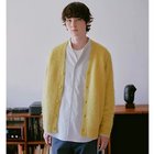 【グリーンレーベルリラクシング/green label relaxing / UNITED ARROWS / MEN】のアルパカ シャギー Vネック カーディガン YELLOW|ID: prp329100004215113 ipo3291000000029231955