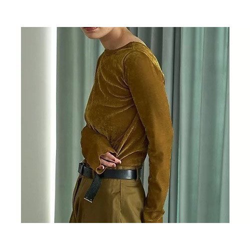 【マージュール/marjour】のSHEER VELOUR BACKSHAN TEE 人気、トレンドファッション・服の通販 founy(ファニー) 　ファッション　Fashion　レディースファッション　Fashion for Women　トップス・カットソー　Cut & Sew Tops　ベロアトップス　Velour Tops / Velvet-Look Items　インナー　Innerwear　シアー　Sheer, See-Through　ストレッチ　Stretch, Stretchy Fabric　ベロア　Velour, Soft Velvet　A/W・秋冬　Autumn/Winter　other-3|ID: prp329100004216156 ipo3291000000035297229