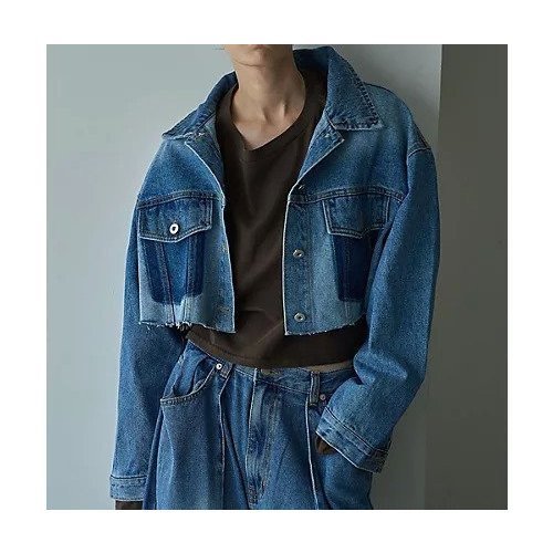 【マージュール/marjour】のDENIM JACKET インテリア・キッズ・メンズ・レディースファッション・服の通販 founy(ファニー) https://founy.com/ ファッション Fashion レディースファッション Fashion for Women アウター Coat / Outerwear Collection レディースジャケット・軽アウター Jackets インナー Innerwear カットオフ Cut-Off Design ショート Short, Short Length ジャケット Jacket, Outerwear ストレッチ Stretch, Stretchy Fabric ダウン Down, Puffer デニム Denim, Jeans Material バランス Balance, Style Balance ロング Long, Long-Length 夏 Summer |ID: prp329100004216283 ipo3291000000029243027
