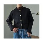 【マージュール/marjour】のBONDING GOLD BUTTON JACKET 人気、トレンドファッション・服の通販 founy(ファニー) ファッション Fashion レディースファッション WOMEN アウター Coat Outerwear ジャケット Jackets インナー Inner ジャケット Jacket ジャージー Jersey ストレッチ Stretch ダウン Down トレンド Trend なめらか Smooth ベスト Vest ボトム Bottom ロング Long ワイド Wide 冬 Winter おすすめ Recommend thumbnail BLACK|ID: prp329100004216287 ipo3291000000029243043