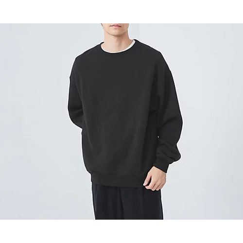 【グリーンレーベルリラクシング/green label relaxing / UNITED ARROWS / MEN】の吊り裏毛 裏起毛 クルーネック スウェットシャツ インテリア・キッズ・メンズ・レディースファッション・服の通販 founy(ファニー) 　ファッション　Fashion　メンズファッション　MEN　インナー　Inner　カットソー　Cut And Sew　シンプル　Simple　リラックス　Relax　ワイド　Wide　おすすめ　Recommend　BLACK|ID: prp329100004216379 ipo3291000000029243491