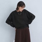 【グリーンレーベル リラクシング / ユナイテッドアローズ/green label relaxing / UNITED ARROWS】のW/AC パフニット クルーネック プルオーバー -ウォッシャブル- BLACK|ID:prp329100004217486