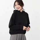 【リフレクト/Reflect】の【E‐QUALITY/手洗い可】キレイめフーデッドパーカー 人気、トレンドファッション・服の通販 founy(ファニー) ファッション Fashion レディースファッション WOMEN トップス・カットソー Tops/Tshirt パーカ Sweats スマート Smart トレンド Trend パーカー Hoodie thumbnail ブラック|ID: prp329100004217497 ipo3291000000030033322