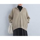 【グリーンレーベル リラクシング / ユナイテッドアローズ/green label relaxing / UNITED ARROWS】のW/AC パフニット フーディー -ウォッシャブル- BEIGE|ID:prp329100004217498