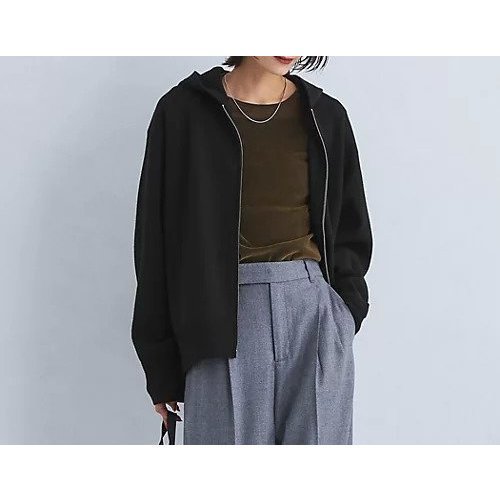 【グリーンレーベル リラクシング / ユナイテッドアローズ/green label relaxing / UNITED ARROWS】のW/AC パフニット フーディー -ウォッシャブル- インテリア・キッズ・メンズ・レディースファッション・服の通販 founy(ファニー) 　ファッション　Fashion　レディースファッション　WOMEN　トップス・カットソー　Tops/Tshirt　ニット　Knit Tops　ウォッシャブル　Washable　秋　Autumn/Fall　カーディガン　Cardigan　セットアップ　Set Up　タンク　Tank　パーカー　Hoodie　冬　Winter　おすすめ　Recommend　BLACK|ID: prp329100004217498 ipo3291000000029253852