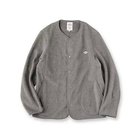 【ドレステリア/DRESSTERIOR / MEN】のDANTON(ダントン)フリースカラーレスジャケット 人気、トレンドファッション・服の通販 founy(ファニー) ファッション Fashion メンズファッション MEN カットソー Cut And Sew カーディガン Cardigan スマート Smart パイピング Piping フランス France ボーイズ Boys ポケット Pocket ワーク Work thumbnail グレー|ID: prp329100004217650 ipo3291000000029254485