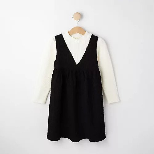 【シューラルー/SHOO LA RUE / KIDS】の【110-140cm】くしゅくしゅジャカードドッキングワンピース インテリア・キッズ・メンズ・レディースファッション・服の通販 founy(ファニー) 　ファッション　Fashion　キッズファッション　KIDS　ワンピース　Dress/Kids　インナー　Inner　ガーリー　Girly　ジャカード　Jacquard　ドッキング　Docking　ポケット　Pocket　ラベンダー　Lavender　ブラック|ID: prp329100004217657 ipo3291000000029254517