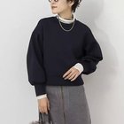 【ノーリーズ/NOLLEY'S】のウォッシャブルシャツテール付きダンボールプルオーバーカットソー ネイビー|ID:prp329100004222484