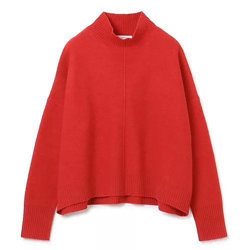 【スアデオ/suadeo】の圧縮ウールモックネックニット インテリア・キッズ・メンズ・レディースファッション・服の通販 founy(ファニー) 　ファッション　Fashion　レディースファッション　Fashion for Women　トップス・カットソー　Cut & Sew Tops　ニット　Knit Tops & Sweaters　タートル　Turtleneck, Turtle Collar　フェルト　Felt, Felt Fabric　レッド|ID: prp329100004222495 ipo3291000000034605642