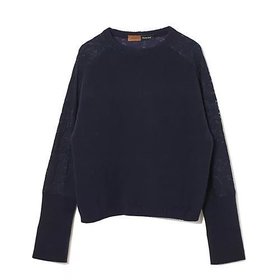 【イーバイエクラ/E by eclat】 Room no.8 for E by eclat レース切り替えニット人気、トレンドファッション・服の通販 founy(ファニー) ファッション Fashion レディースファッション Fashion for Women トップス・カットソー Cut & Sew Tops ニット Knit Tops & Sweaters コラボ Collaboration, Collab ヨーク Yoke, Yoke Design ラグジュアリー Luxury, Elegant レース Lace, Lace Fabric エレガント 上品 Elegant 人気 Popular, Best Seller 洗える Machine Washable |ID:prp329100004222497